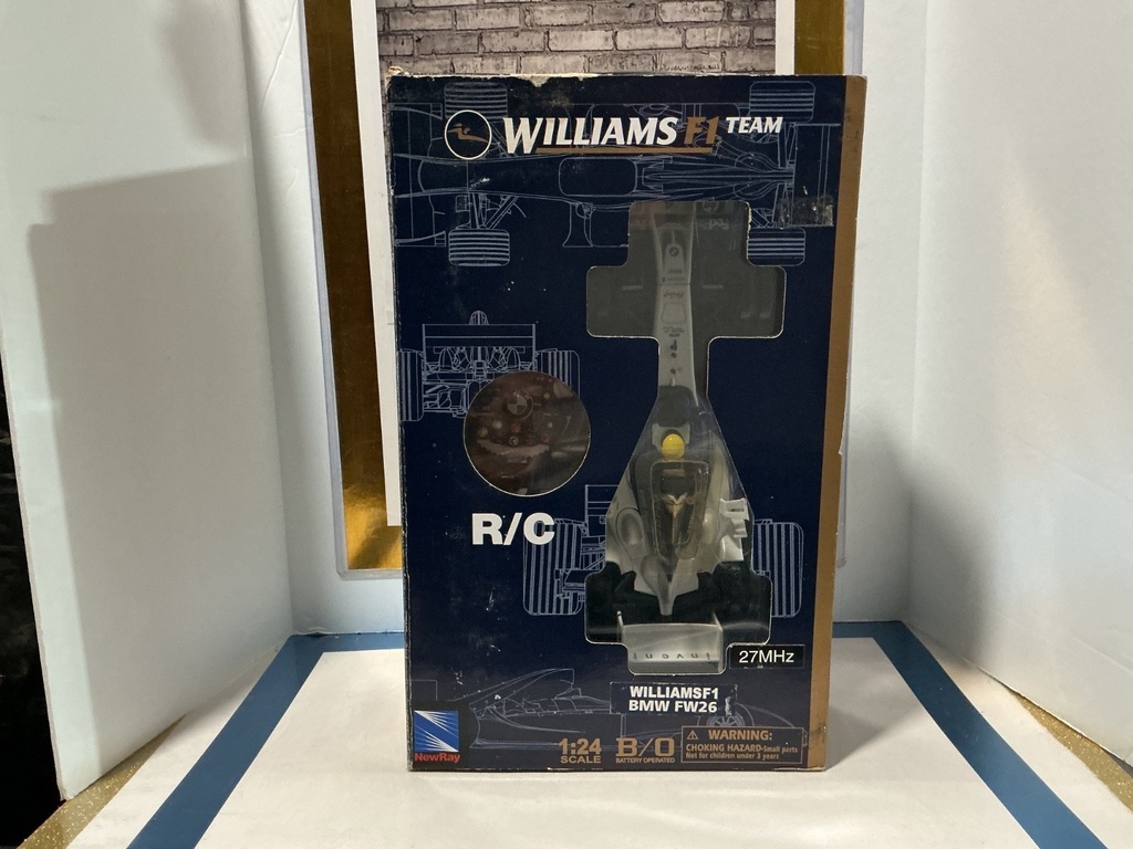 New-Ray Formula 1 Williams BMW FW26 R/C 1:24 Scale JP Montoya Wrist Control 2005