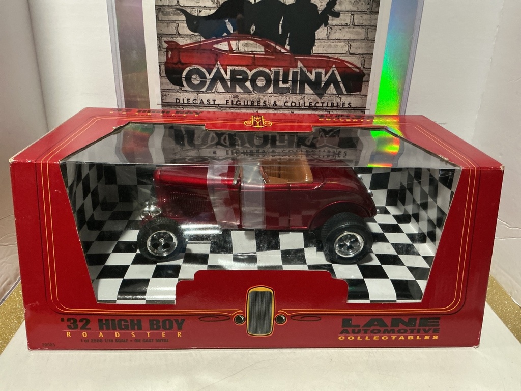 [008899] 1:18 LANE AUTOMOTIVE COLLECTIBLES ‘32 HIGH BOY ROADSTER RED ON BROWN