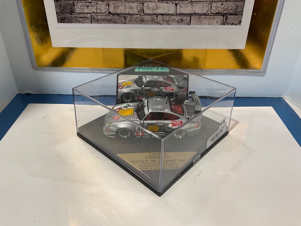 1:43 VITESSE L212G PORSCHE GT2 “LLOYDS” #80 LE MANS 1997