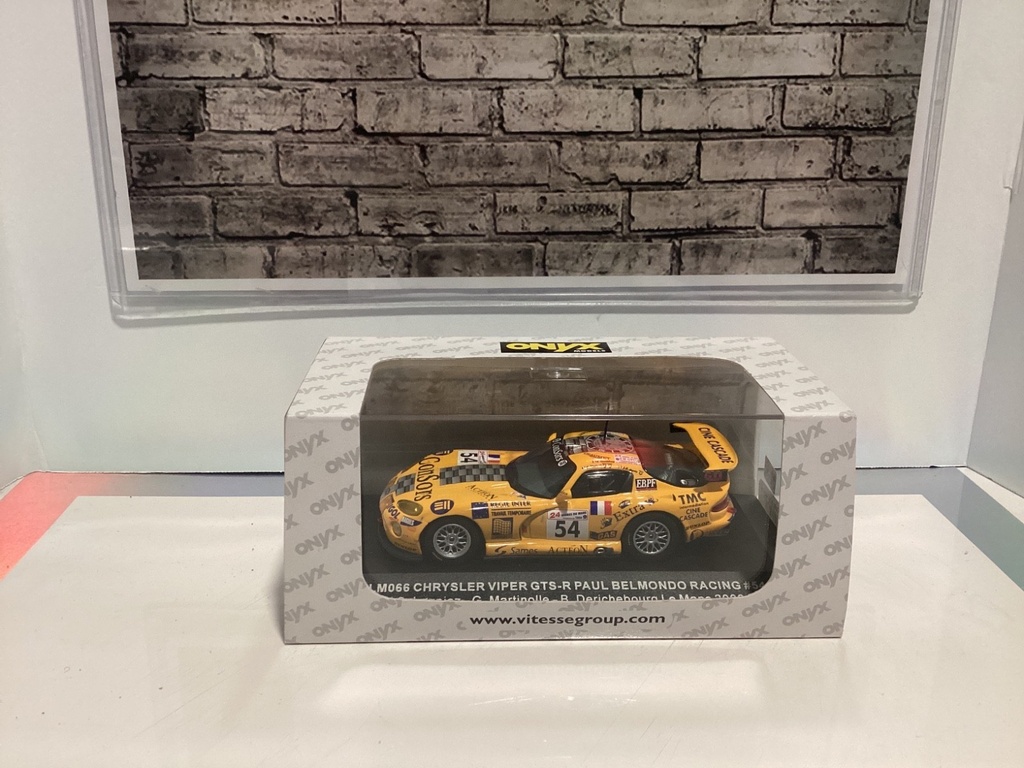 [001291] 1:43 ONYX RALLY CAR XLM066 CHRYSLER VIPER GTS-R PAUL BELMONDO RACING #54