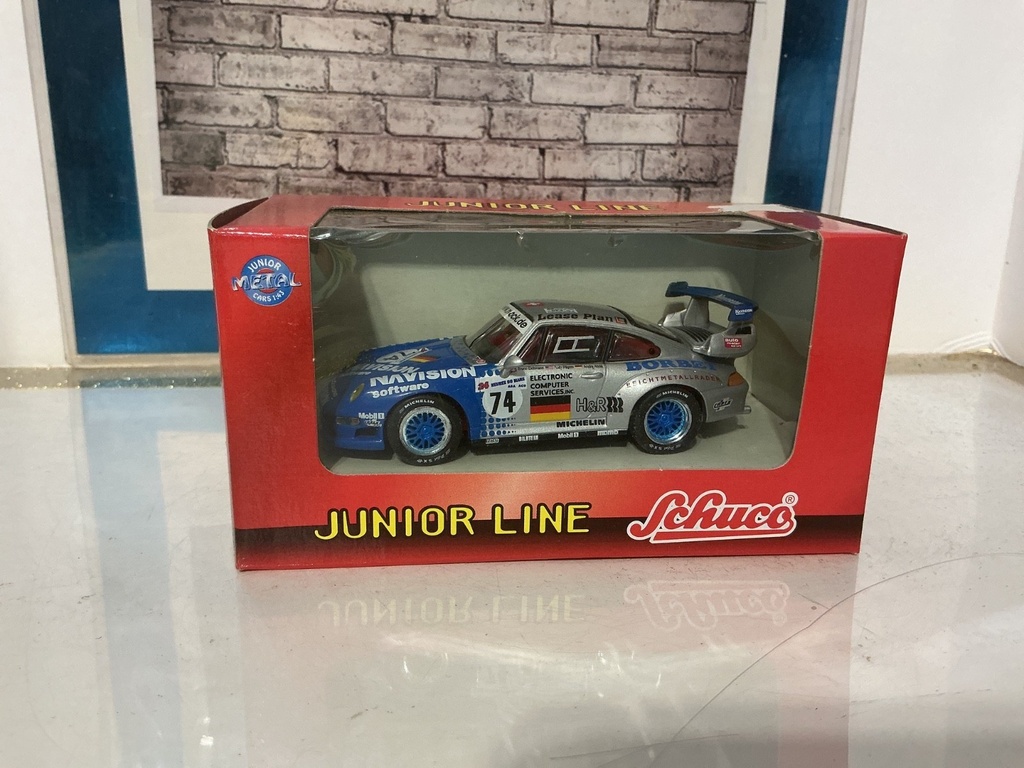 1:43 SCHUCO JUNIOR LINE PORSHE # 74 BOX IMPERFECT