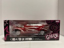 1:18 AUTO WORLD GREASED LIGHTNING RED ON WHITE