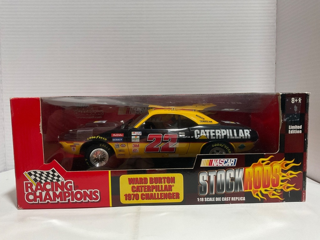 1:18 RACING CHAMPIONS WARD BURTON CATERPILLAR 1970 CHALLENGER YELLOW/BLACK