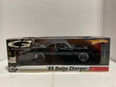 1:18 HOT WHEELS G MACHINES ‘69 DODGE CHARGER BLACK ON BLACK