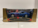 1:18 BURAGO DODGE VIPER GTS COUPE 1996 BLUE/WHITE ON GREY