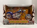 1:6 IRON LEGENDS ORANGE COUNTY CHOPPERS #99212 BLUE/GREY FLAMES