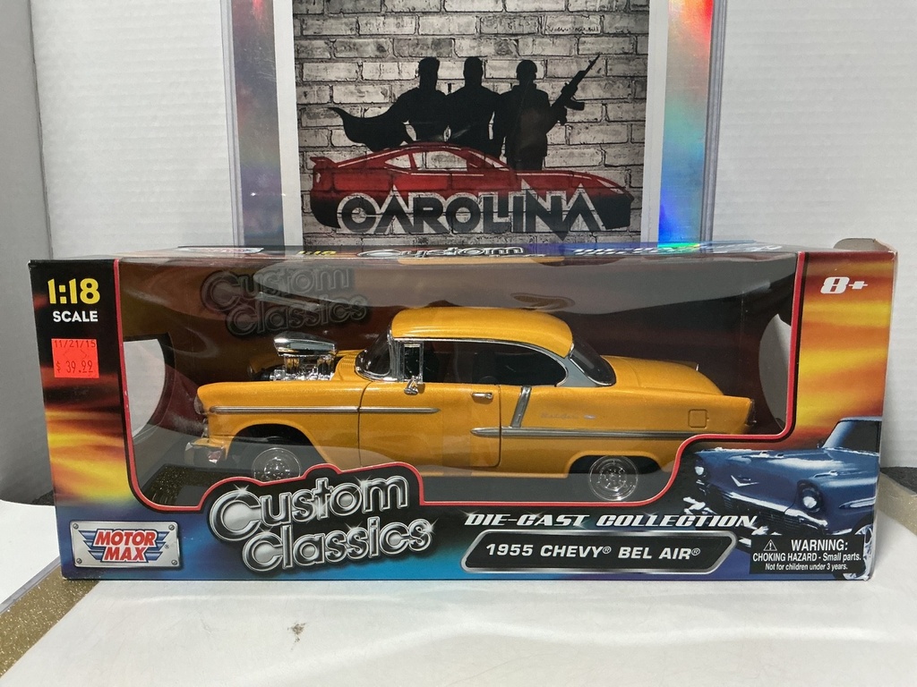 1:18 MOTORMAX CUSTOM CLASSICS 1955 CHEVY BEL AIR