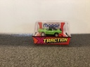 JOHNNY LIGHTNING XTRACTION HO SLOT CAR 1970 HEMI CHALLENGER (GREEN/BLACK)