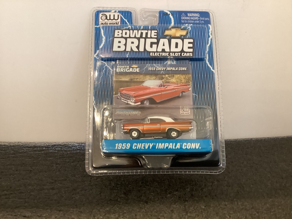 [003398] AUTOWORLD XTRACTION HO SLOT CAR 1962 CHEVY IMPALA CONV. (ORANGE)