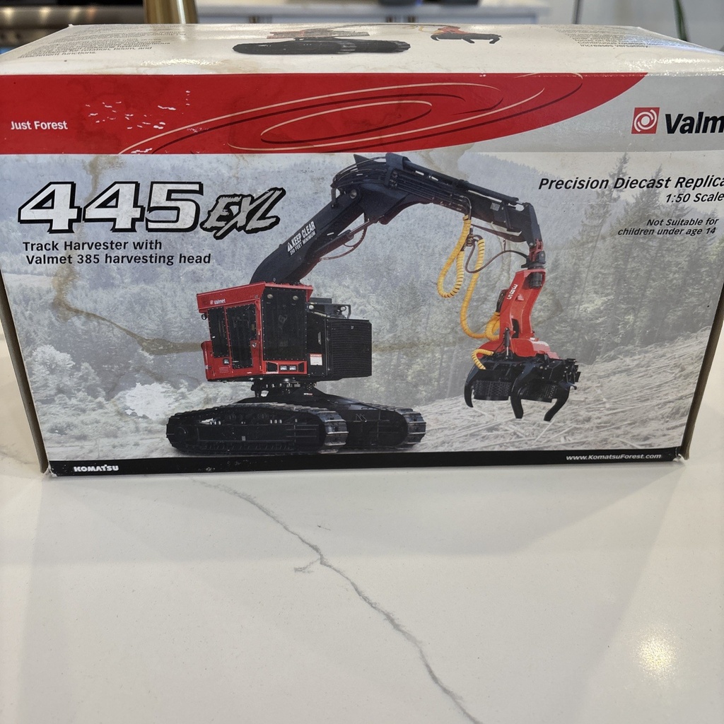 [009160] 1/50 - VALMET - 445 EXL TRACK HARVESTER W/ VALMET 385 HARVESTING HEAD