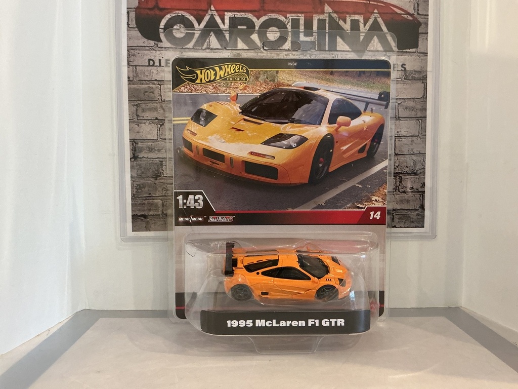 HOT-WHEELS PREMIUM 1:43 1995 McLAREN F1 GTR [DAMAGED BOX]
