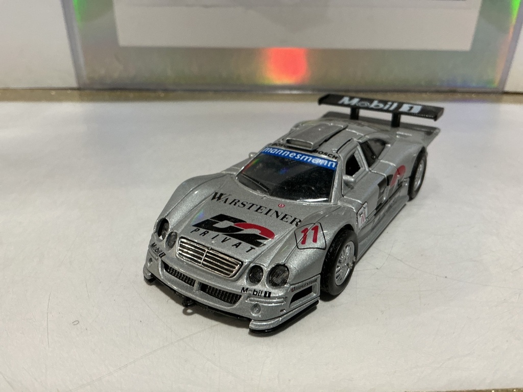 1/43 WELLY - MERCEDES-BENZ CLK-GTR “WARSTEINER”/MOBIL 1