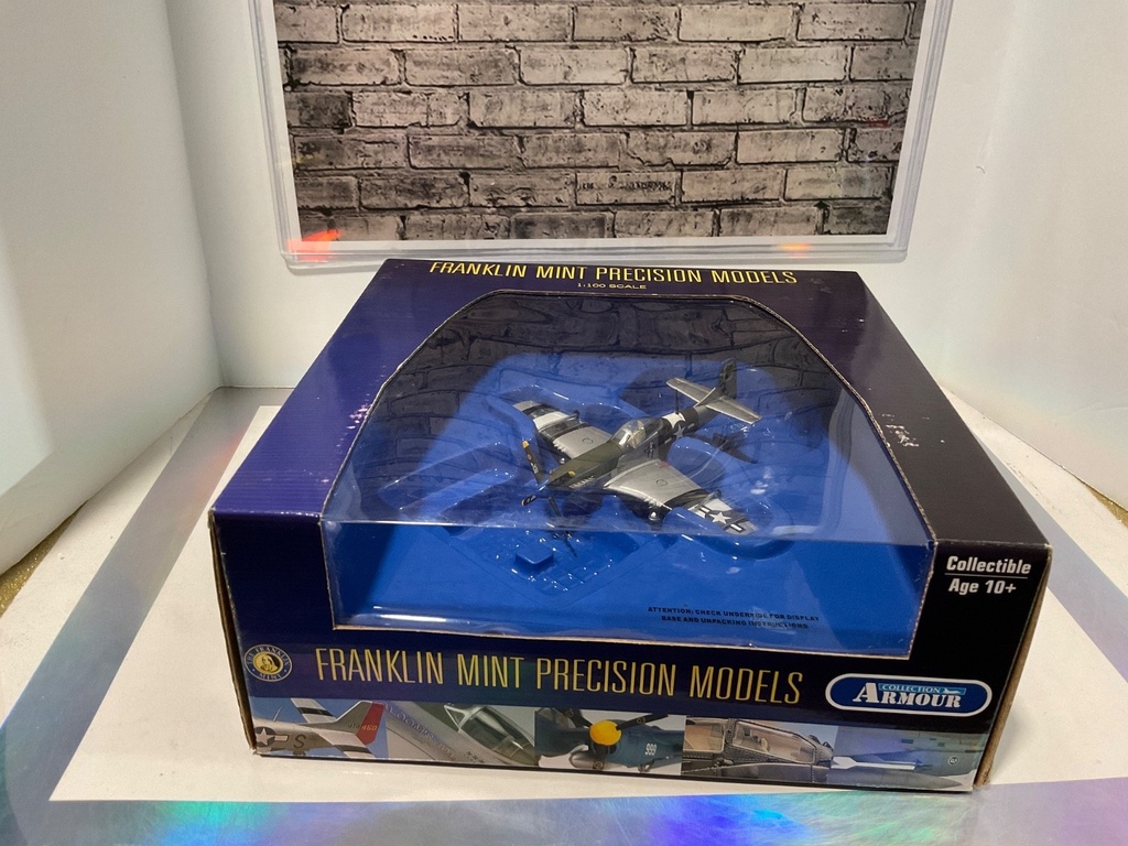 Franklin Mint P-51 Mustang 1:100 Armour+Precision Diecast WWII Fighter