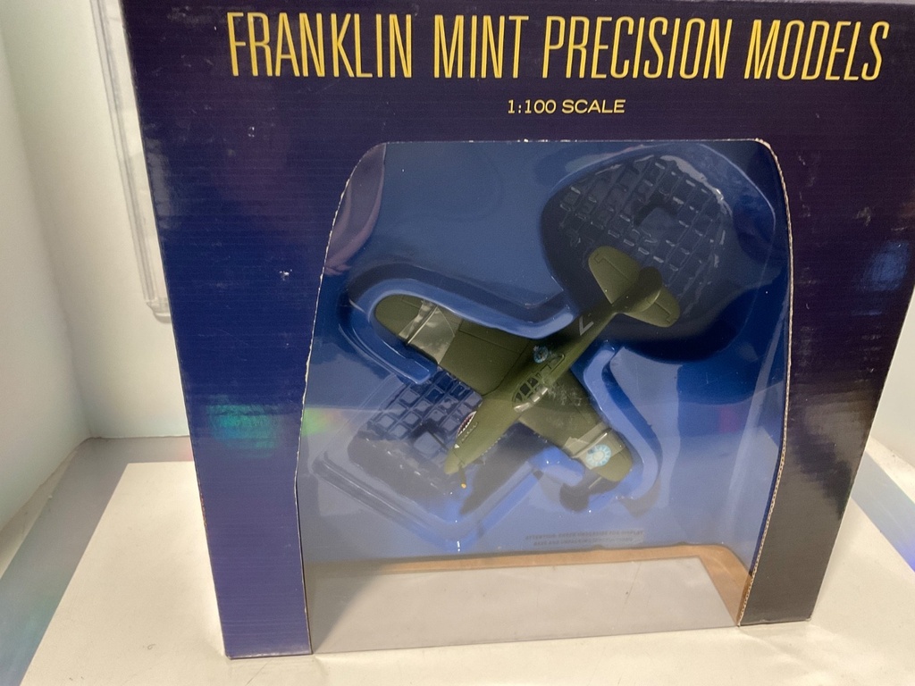 Franklin Mint: Curtiss P-40 Warhawk 1:100 Scale Die Cast Sealed