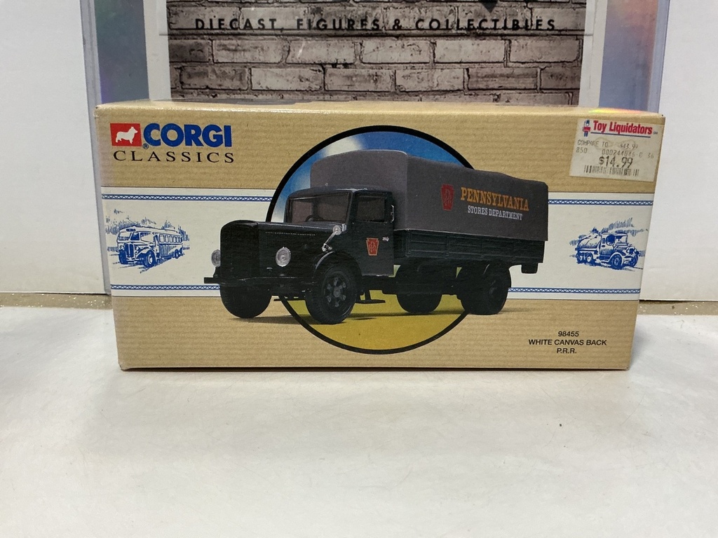 CORGI CLASSICS WHITE CANVAS BACK P.R.R.
