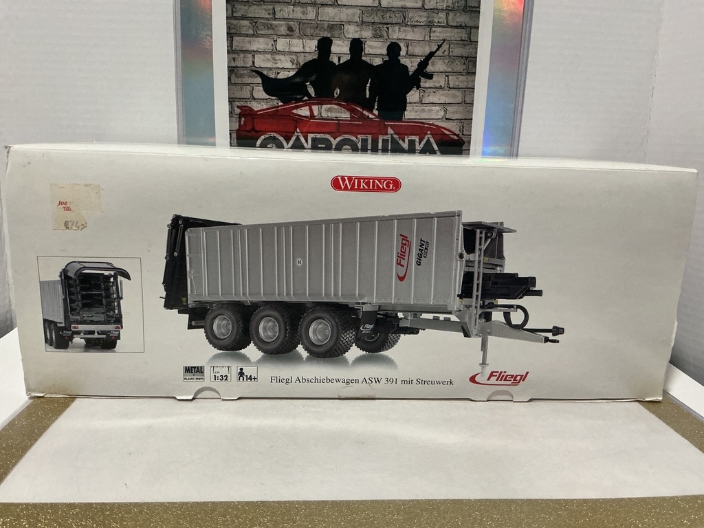 [110506] 1/32 WIKING - FLIEGL ABSCHIEBEWAGEN ASW 391 MIT STREUWERK