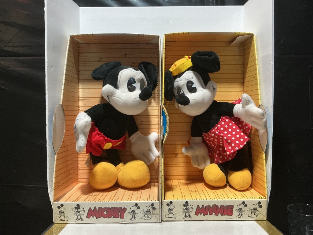 1930s Disney Nostalgia Mickey & Minnie Mouse Plush Toy [NO PLASTIC PACKING]