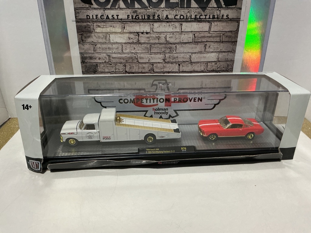 [103048] M2 MACHINES - 1969 FORD F-350 & 1965 MUSTANG FASTBACK 2+2
