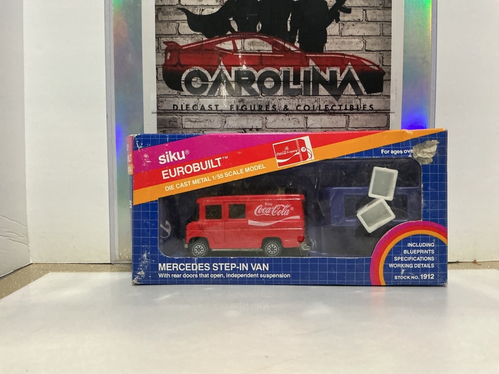[DAMAGED BOX] SIKU EUROBUILT - MERCEDES STEP-IN VAN COCA COLA