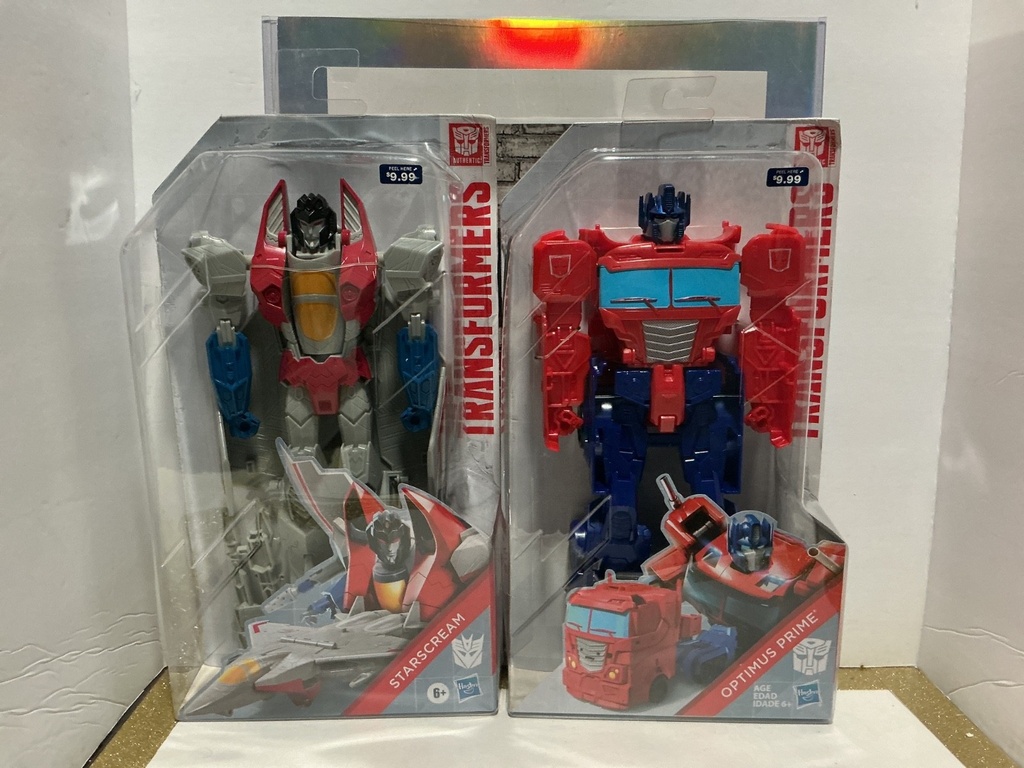 HASBRO - TRANSFORMERS - STARSCREAM, OPTIMUS PRIME