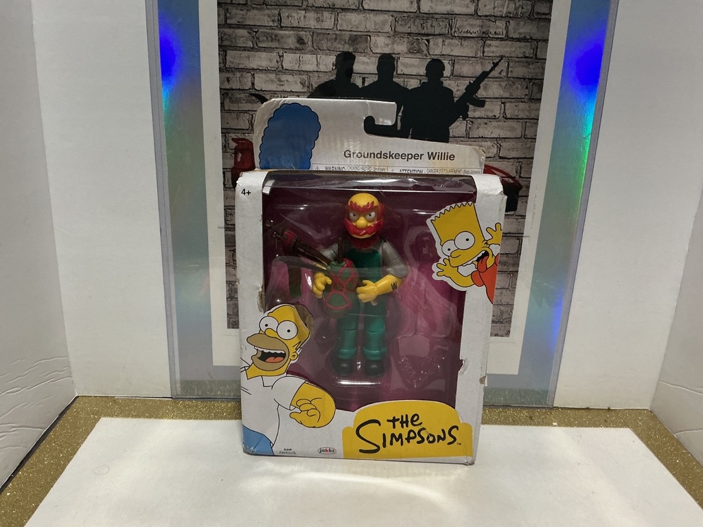 JAKKS - THE SIMPSONS - GROUNDSKEEPER WILLIE [BOX DAMAGED]