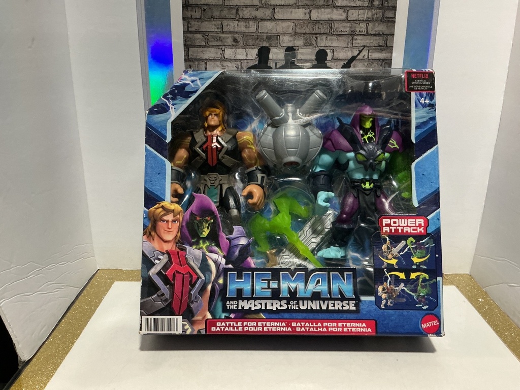 [103652] [DAMAGED BOX]MATTEL MASTER ENERGY HE-MAN VS CHAOS ENERGY SKELETOR