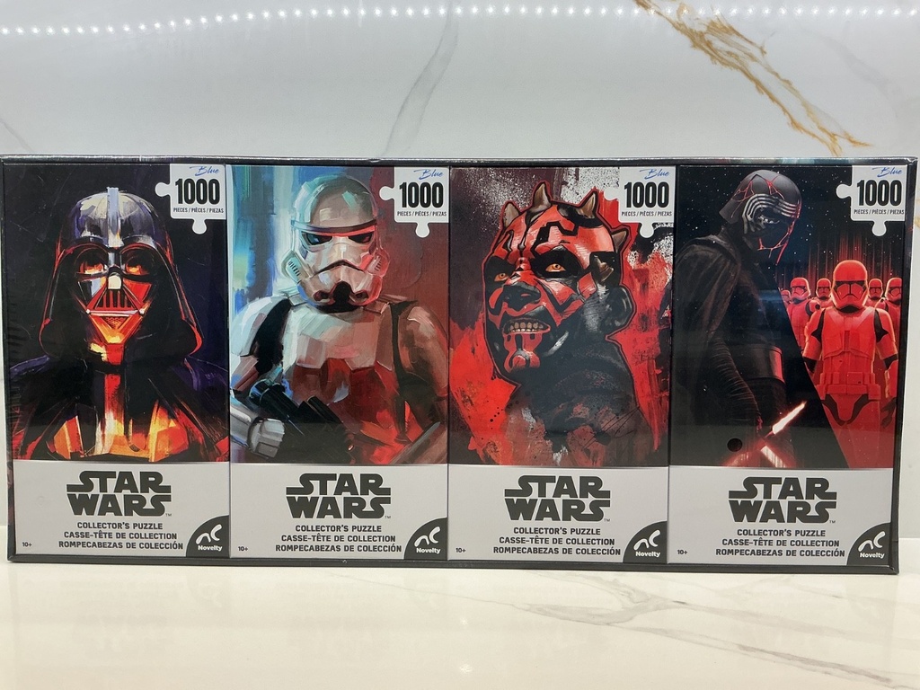 [103887] AC NOVELTY - STARWARS COLLECTOR’S 1000 PIECE PUZZLES OF 4
