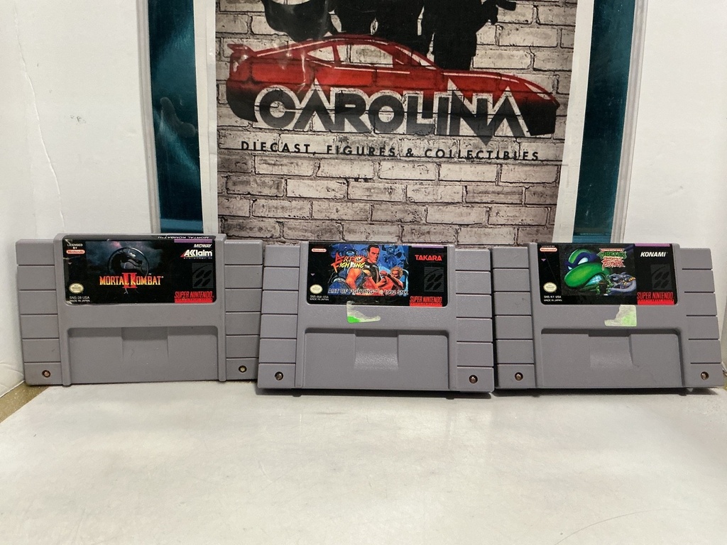 [110134] NINTENDO 3 PIECE SET OF SNES SYSTEM CARTRIDGES