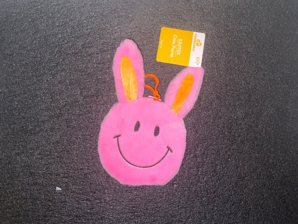 Wat to celebrate pink bunny coin purse