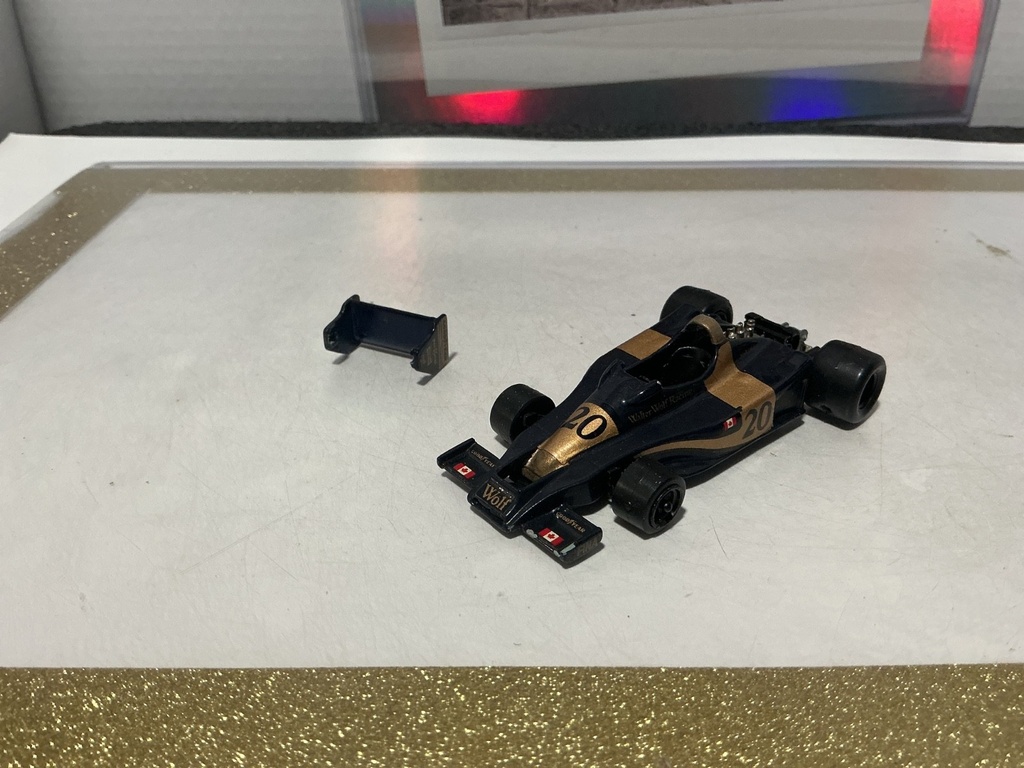 1/43 WESTERN MODELS - JODY SCHECKTER WOLF WR1 - MADE IN ENGLAND [BROKEN SPOILER]