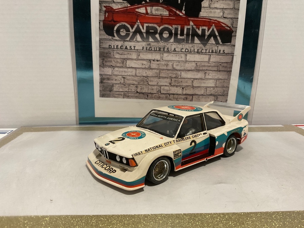 1:24 BMW 320 #2 FIRST NATIONAL CITY T REVELERS CHECKS PLASTIC MODEL KIT CAR