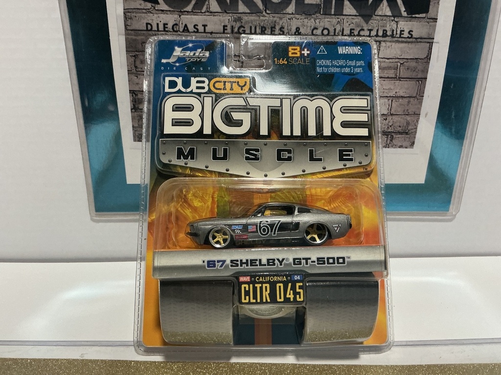 [007750] 1/64 JADA TOYS DUB CITY / BIG TIME MUSCLES ‘67 SHELBY GT-500 SILVER