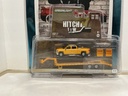 1/64 SCALE GREENLIGHT YELLOW 2015 CHEVROLET SILVERADO & GOOSENECK TRAILER