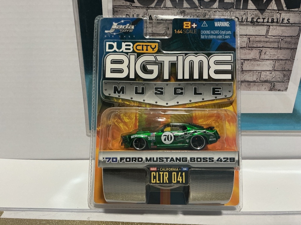 [007744] 1/64 JADA TOYS BIG TIME MUSCLE / DUB CITY ‘70 FORD MUSTANG BOSS 429 GREEN