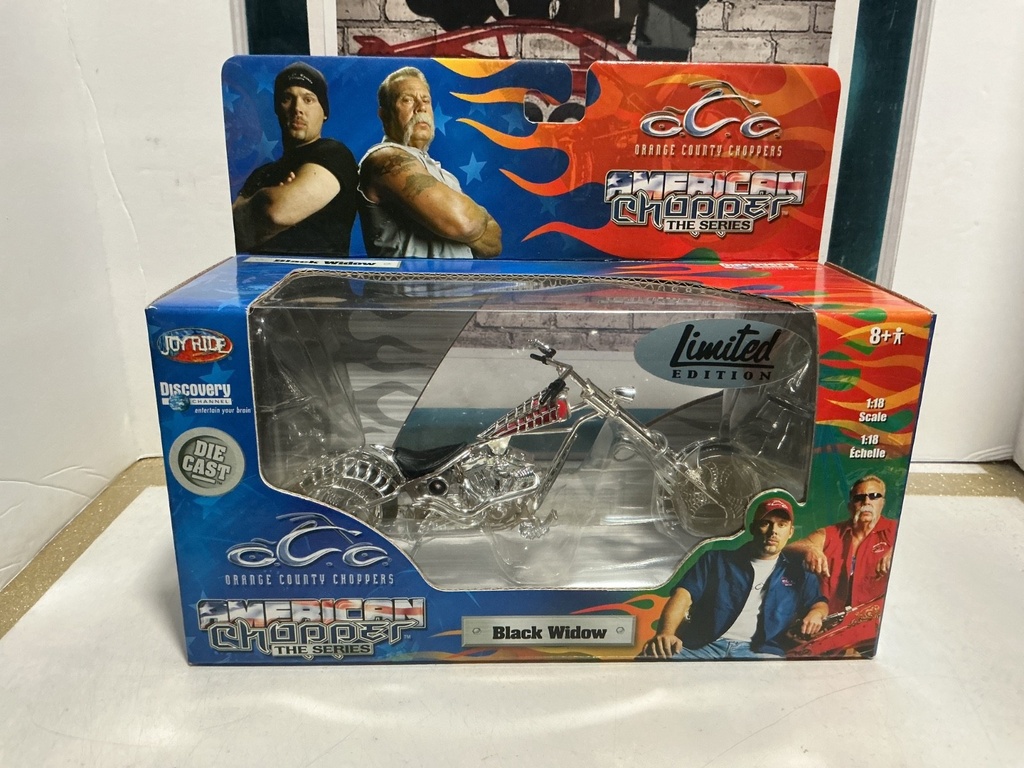 1/18 SCALE O.C.C. CHOPPERS - BLACK WIDOW LIMITED EDITION