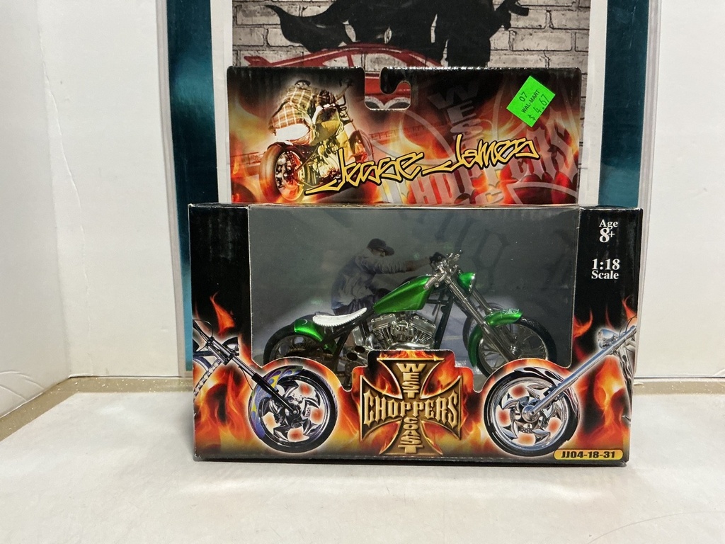 [009194] 1/18 SCALE WEST COAST CHOPPERS- DOMINATOR SCUFF ON BOX