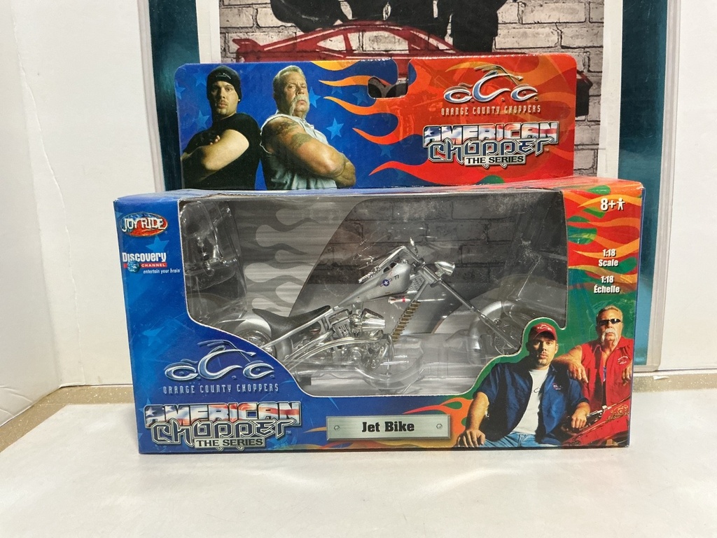1/18 SCALE O.C.C. CHOPPERS - JET BIKE SCUFF ON BOX