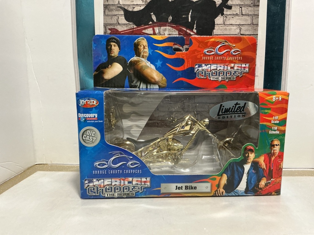 1/18 SCALE O.C.C. CHOPPERS - [LIMITED EDITION] JET BIKE SCUFF ON BOX