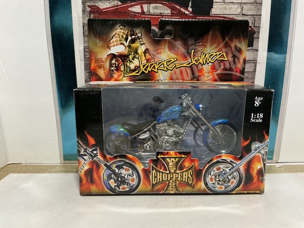 [009193] 1/18 SCALE WEST COAST CHOPPERS- EL DUCE SCUFF ON BOX