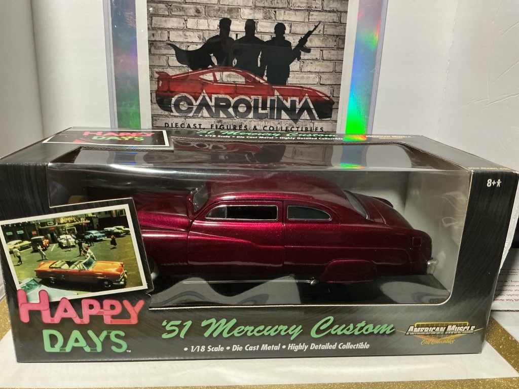 [008786] 1/18 ERTL  / AMERICAN MUSCLES - HAPPY DAYS ‘51 MERCURY CUSTOM [GLITTER PINK] #2