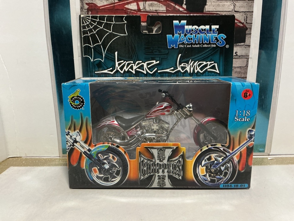 [009201] 1/18 SCALE WEST COAST CHOPPERS - STURCIS SPECIAL  SCUFF ON BOX