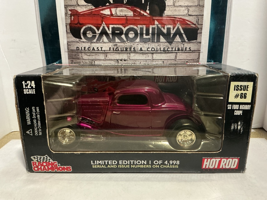 [010043] 1/24 RACING CHAMPIONS HOT ROD - ISSUE #66 ‘33 FORD HIGHBOY COUPE