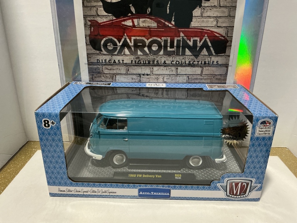 1/24 M2 MACHINES - 1960 VW DELIVERY VAN R69 [BLUE]