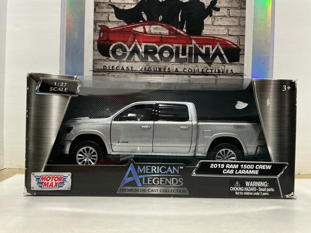 1:24 MOTORMAX: AMERICAN LEGENDS  2019 RAM 1500 CREW CAB LARAMIE [DAMAGED BOX]