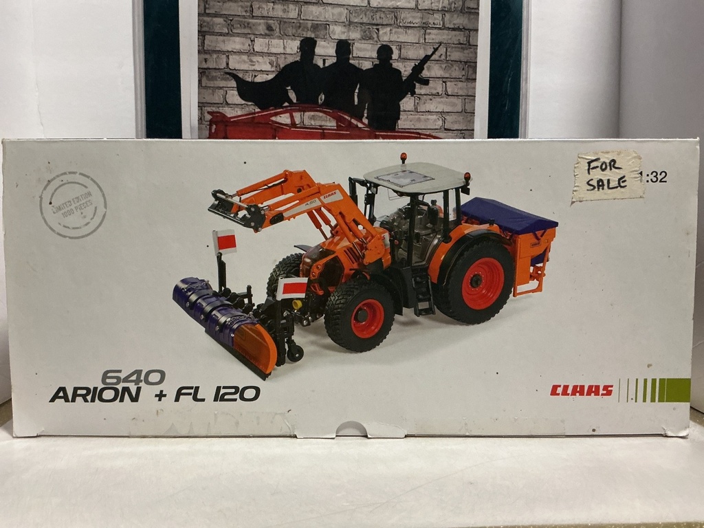 [007638] 1/32 WIKING CLAAS 640 ARION + FL 120 LOADER