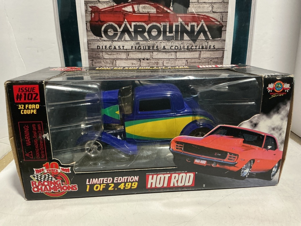 [010034] 1/24 RACING CHAMPIONS HOT ROD - ISSUE #102 ‘32 FORD COUPE 1 OF 2,499