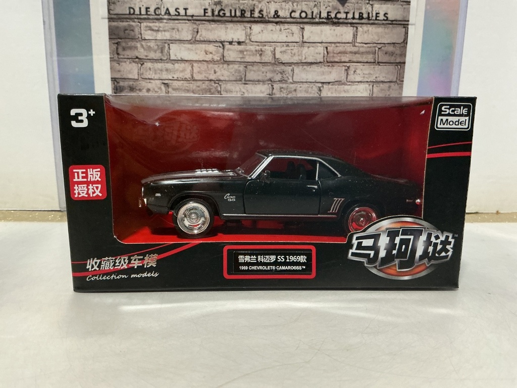 [103707] 1/32 HUADAWEI BLACK 1969 CHEVROLET CAMARO SS