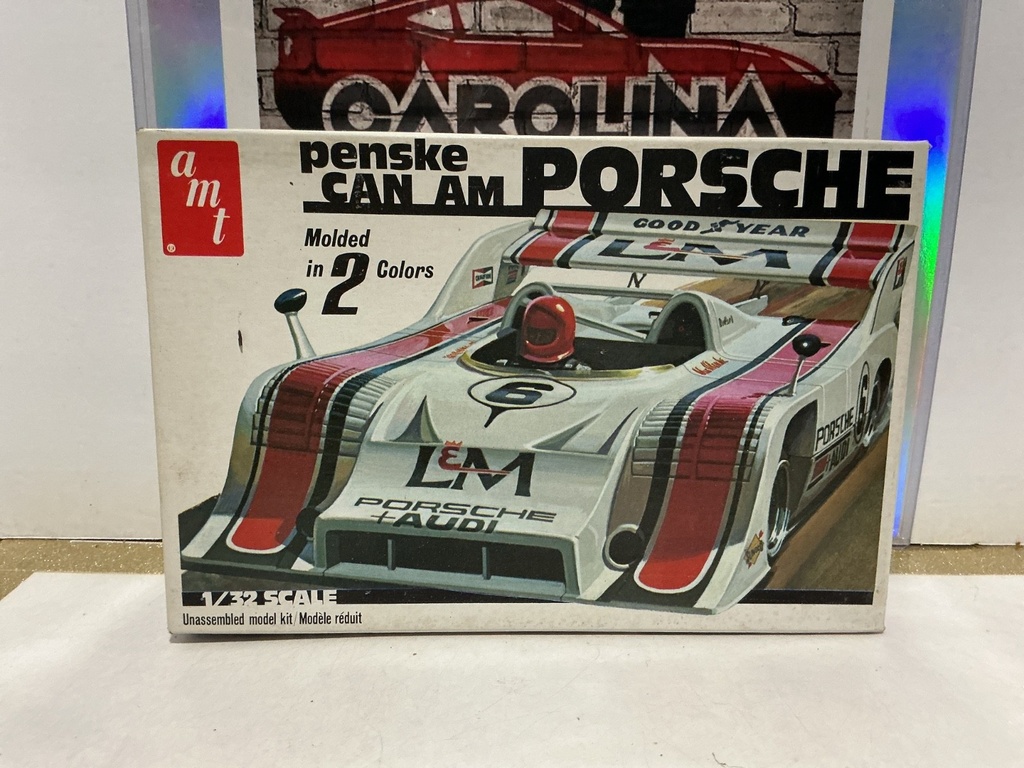 1:32 ATM PENSKE CAN AM PORSCHE Model Kit [MOLDED IN 2 COLORS]