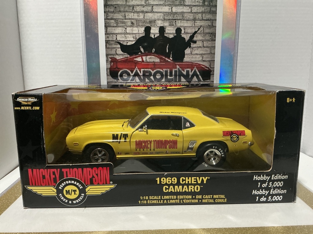 ERTL 1:18 MICKEY THOMPSON PERFORMANCE TIRES & WHEELS 1969 CHEVY CAMARO 1 OF 5000