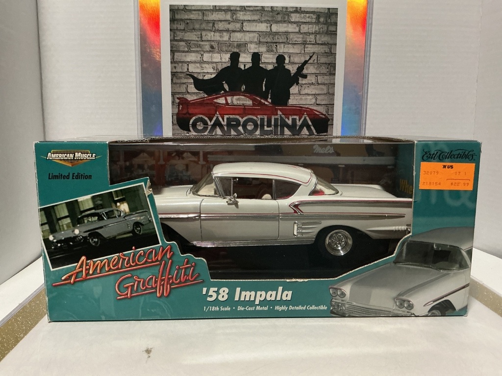 ERTL 1:18 AMERICAN MUSCLE LIMITED EDITION AMERICAN GRAFFITI ‘58 IMPALA